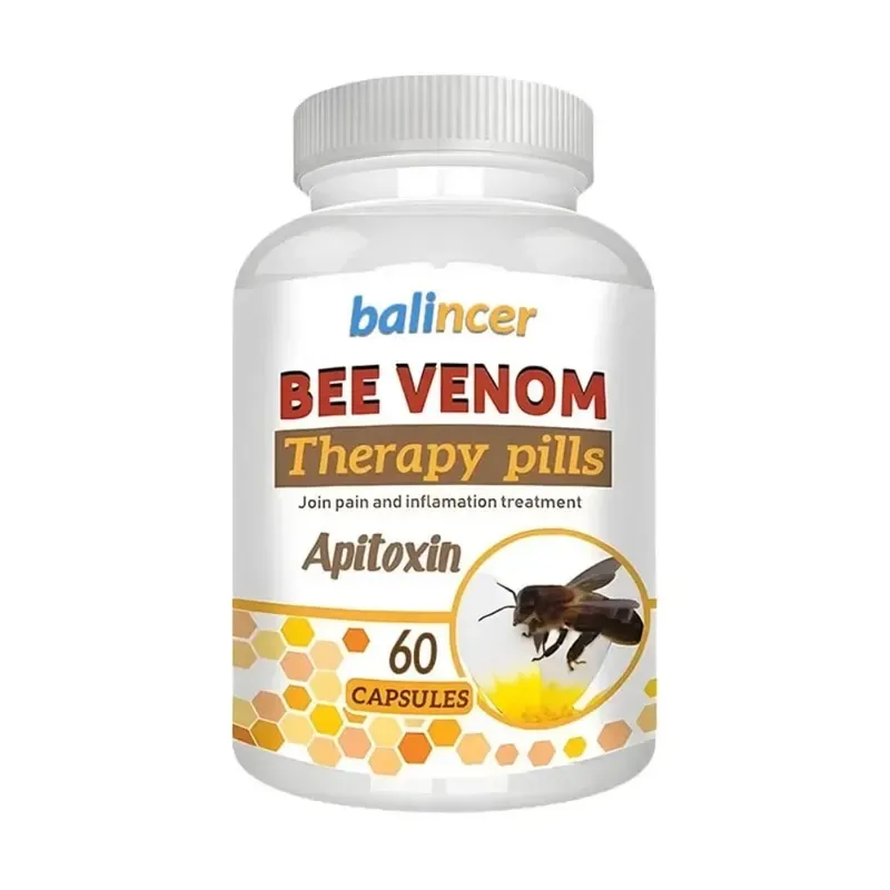 Bee Venom Extract Capsules - Relieves Joint Pain Promotes Bone Health Support Immunity