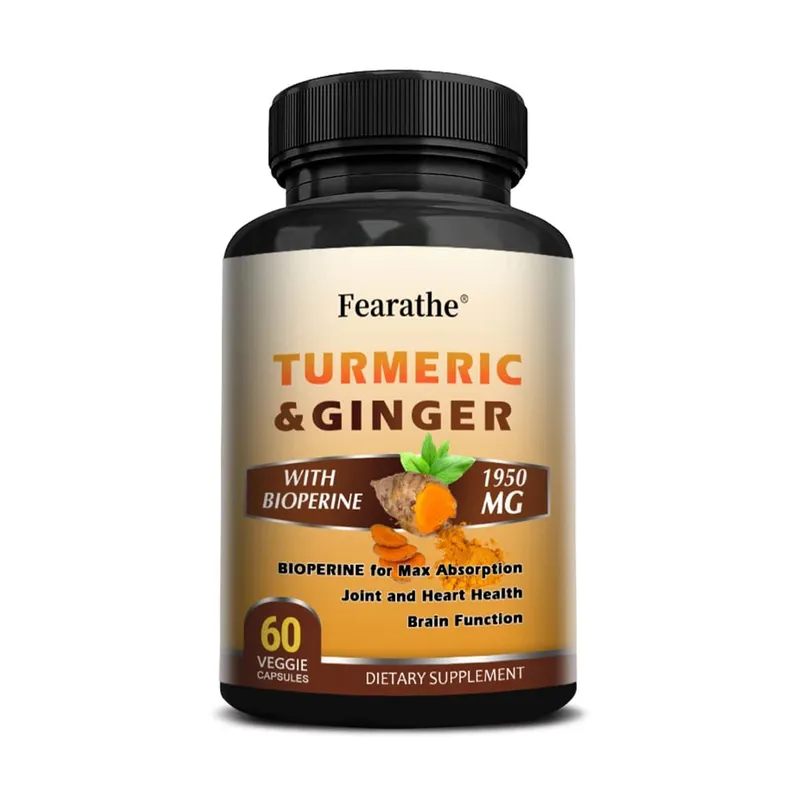 Organic Turmeric Curcumin 1500mg Capsules with Ginger & Black Pepper Support Joint Muscle Digestive & Immune Wellness