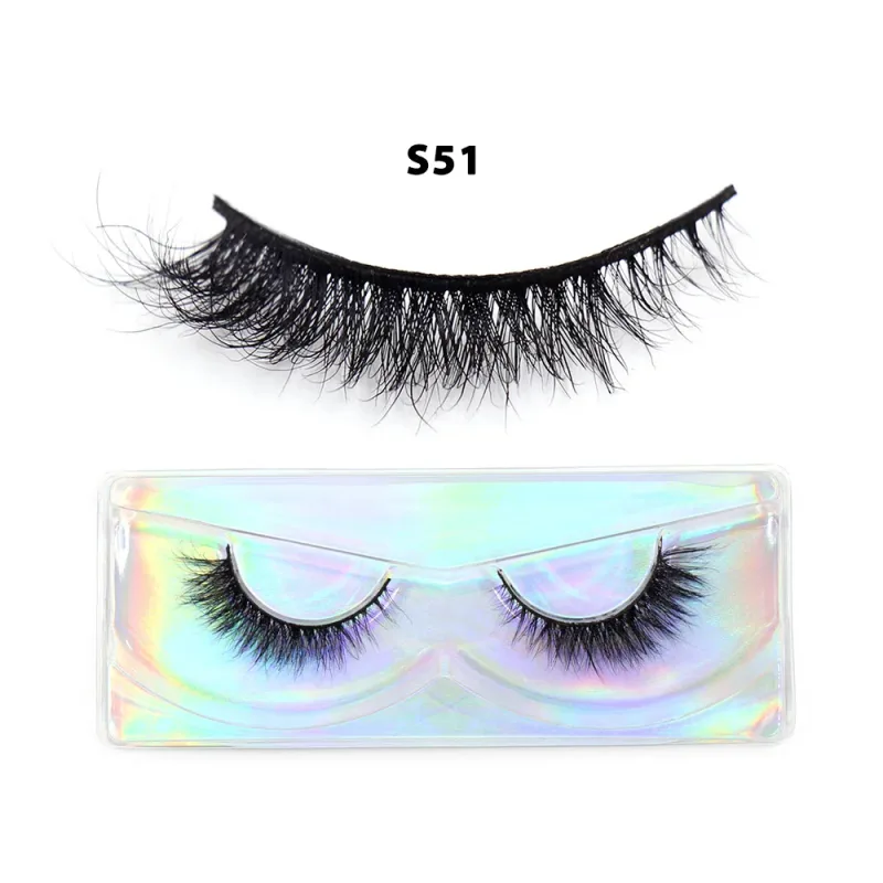 Short Natural 3D Mink Lashes Fluffy Wispy Fake Eyelashes Crisscross False Lashes Eyelash Extension Makeup — image 20