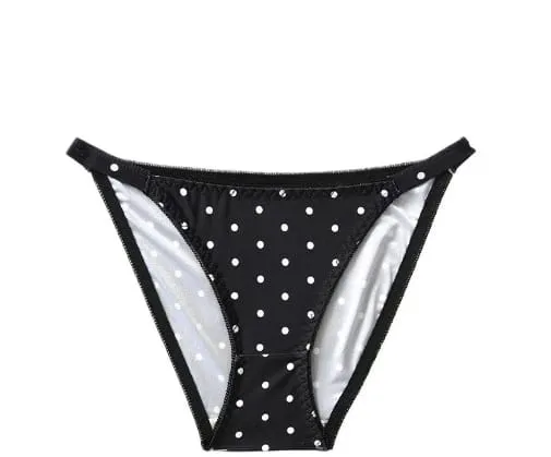 Female Vintage Polka Dot Triangle Cup Underwear Set Front Closure Bikini Style Comfort Push Up Close-fitting Underwear Set — image 8