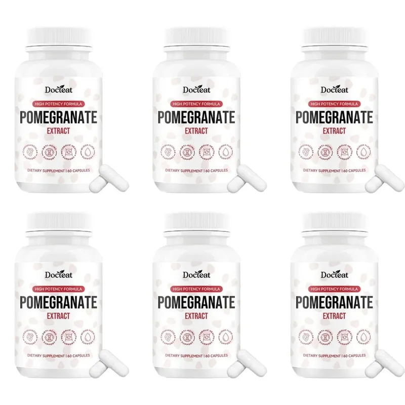 Docteat Pomegranate Fruit Extract Capsules Ellagitannin Antioxidant Defense Immune Support and Oxidative Balance 60 Capsules