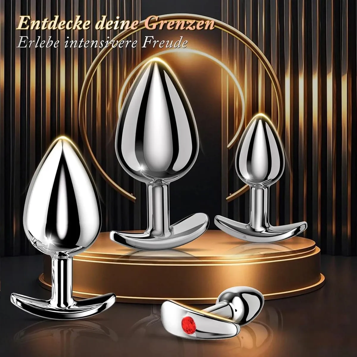 4 Sizes Metal Outdoor Anal Plug Stainless Steels Anchor Base Butt Plug Prostate Massager Anal Masturbator Dildos Adult Sex Toys — image 5