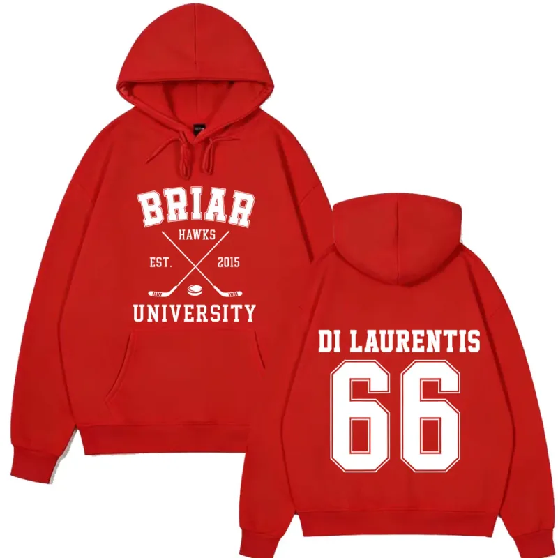 Di Laurentis 66 Off Campus TV Series Briar University Hoodie Men Women Clothing Fashion Winter Vintage Casual Loose Sweatshirt