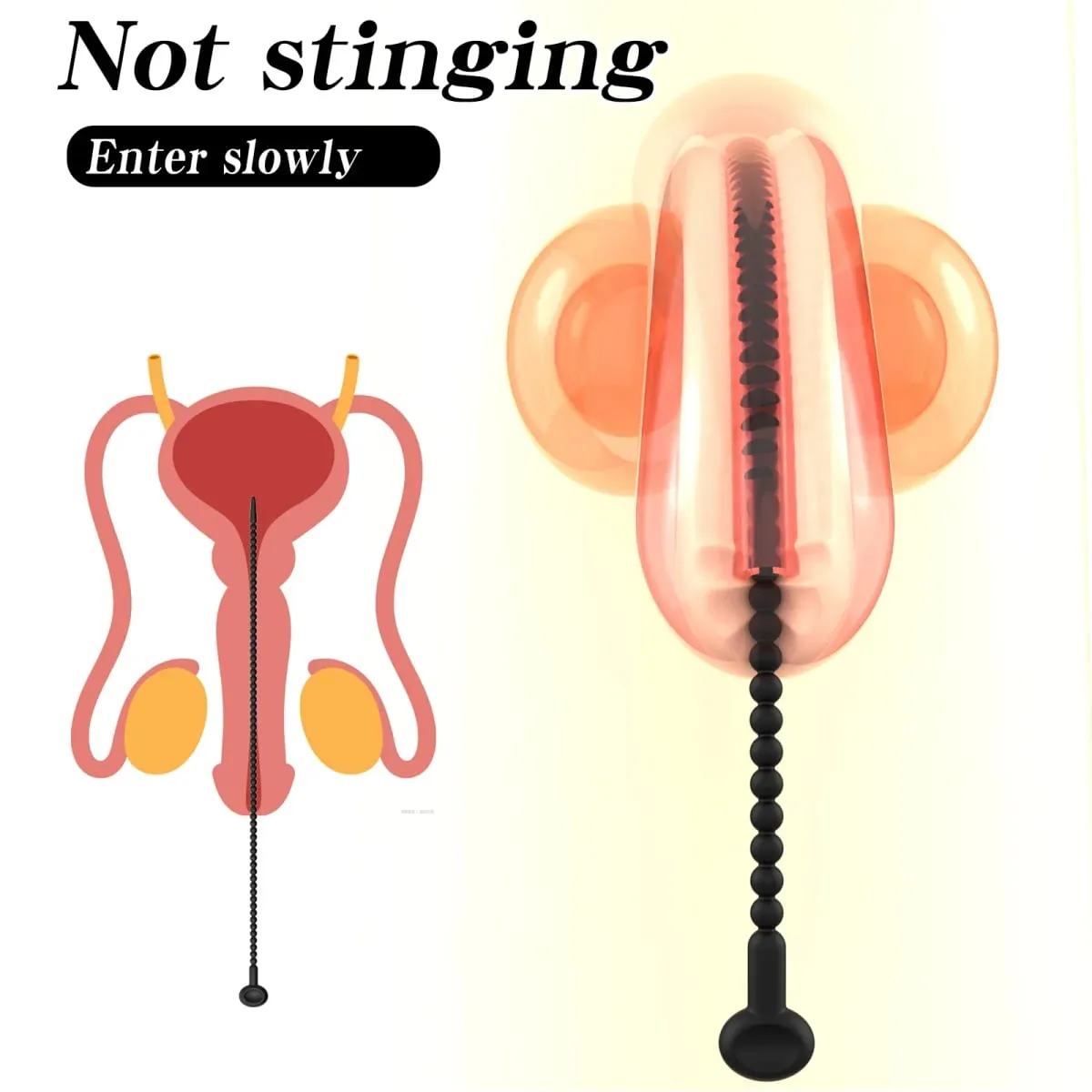 Abgestuftes Harnröhren-Dilatator-Set – 7 Größen, weicher Silikon-Penis-Soundstab für Männer, wiederverwendbarer Sound-Trainer, Sexspielzeug für Erwachsene