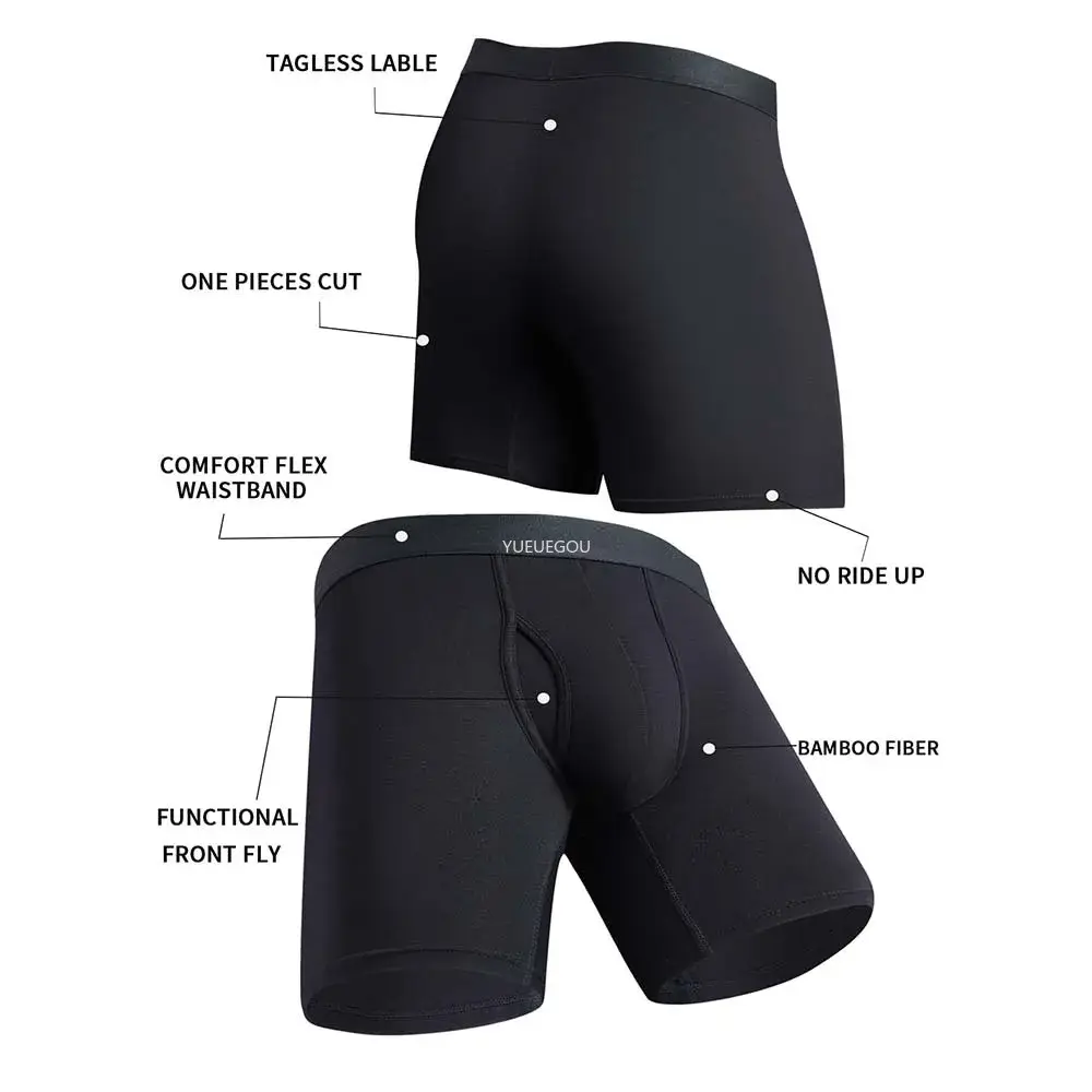 4 Pack Men's Bamboo Underwear Briefs - U Pouch Design, Ultra-Soft Breathable Fabric, Moisture Wicking Men's Boxers (S-XXL)