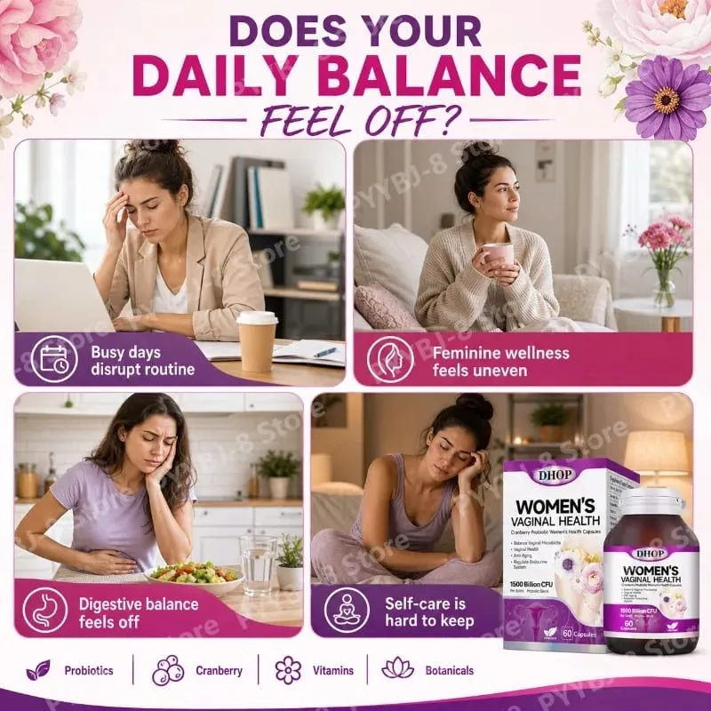 Women Vaginal Health Capsules 60 Count with Multivitamin Probiotic Blend — Support Urinary System Wellness & Balanced Microbiota — image 6