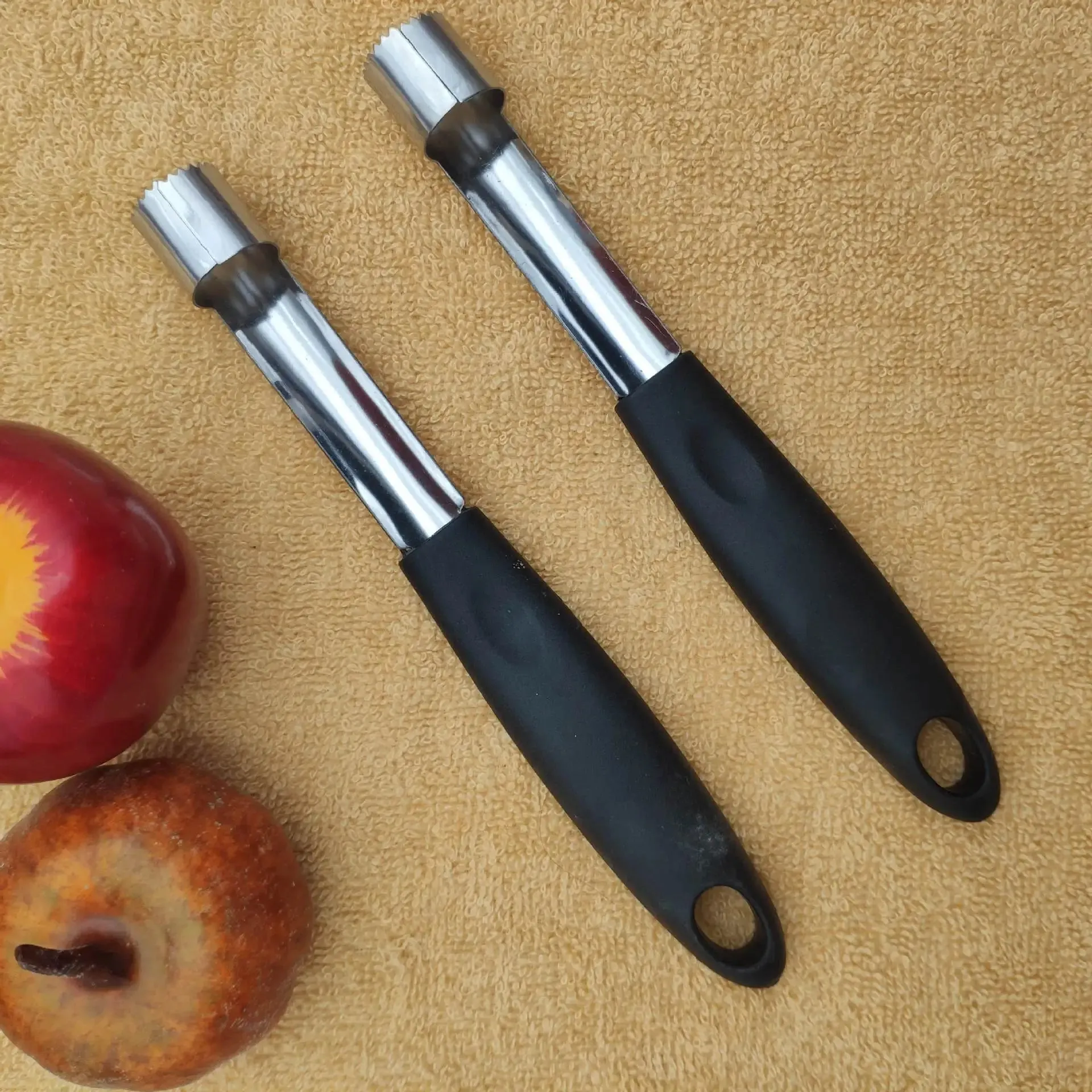 1PC Stainless Steel Fruit Core Extractor Kitchen Gadget Apple Pear Fruit Core Extractor Household Kitchen Plastic Handle