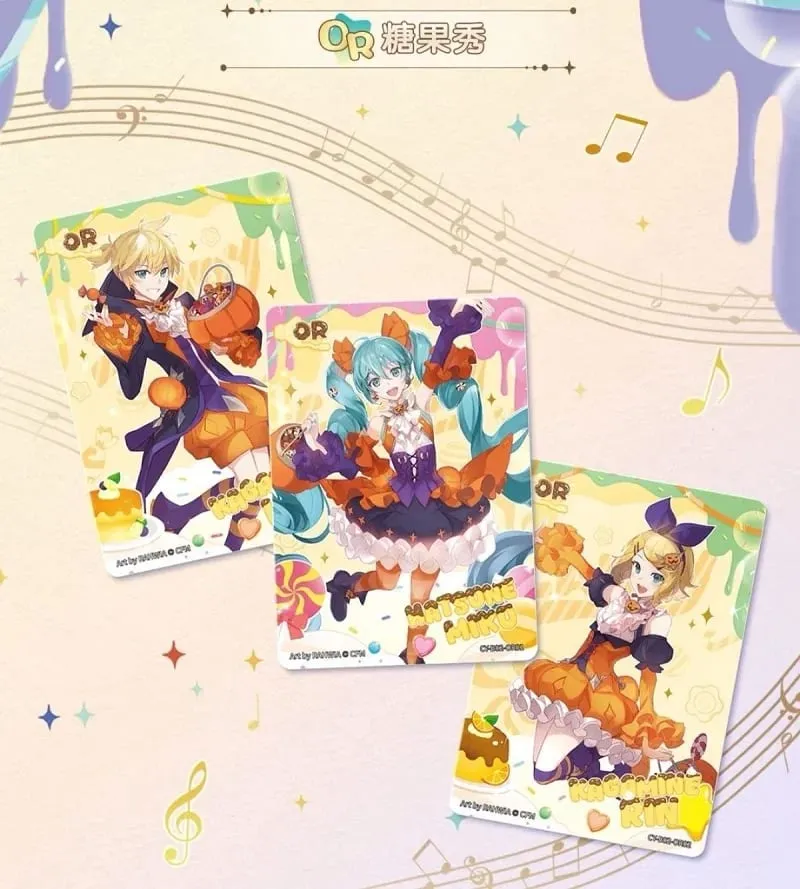 Original Hatsune Miku Card Charm Pack Shining Superstar Party Show Cards CR OR UTR Rare Collection Card Toy — image 4