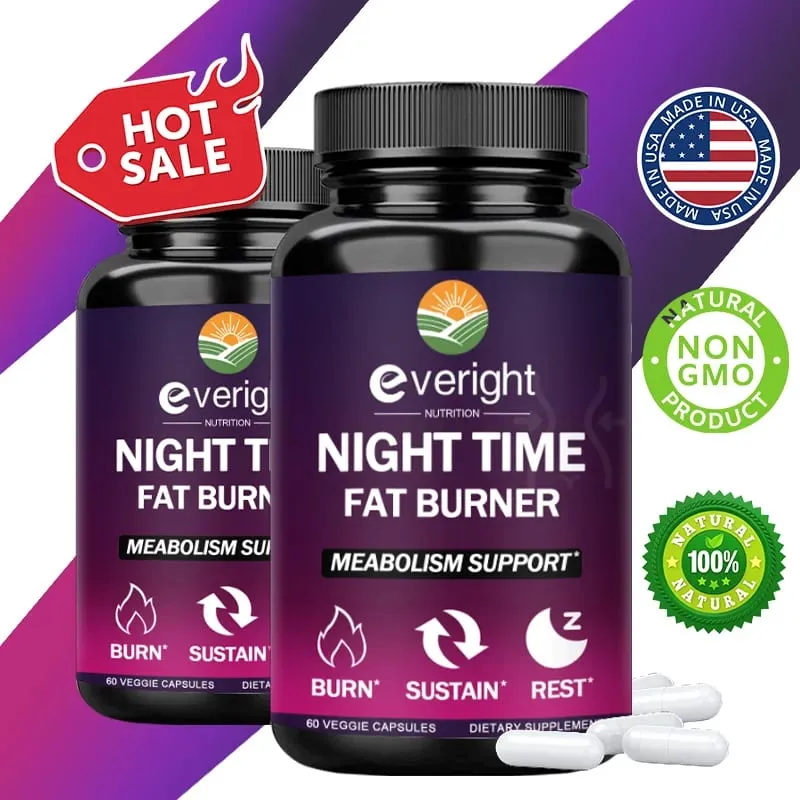 Nighttime Fat Burner & Appetite Suppressant - Thermogenic Metabolism Booster for Weight Loss and Immune Health — image 2