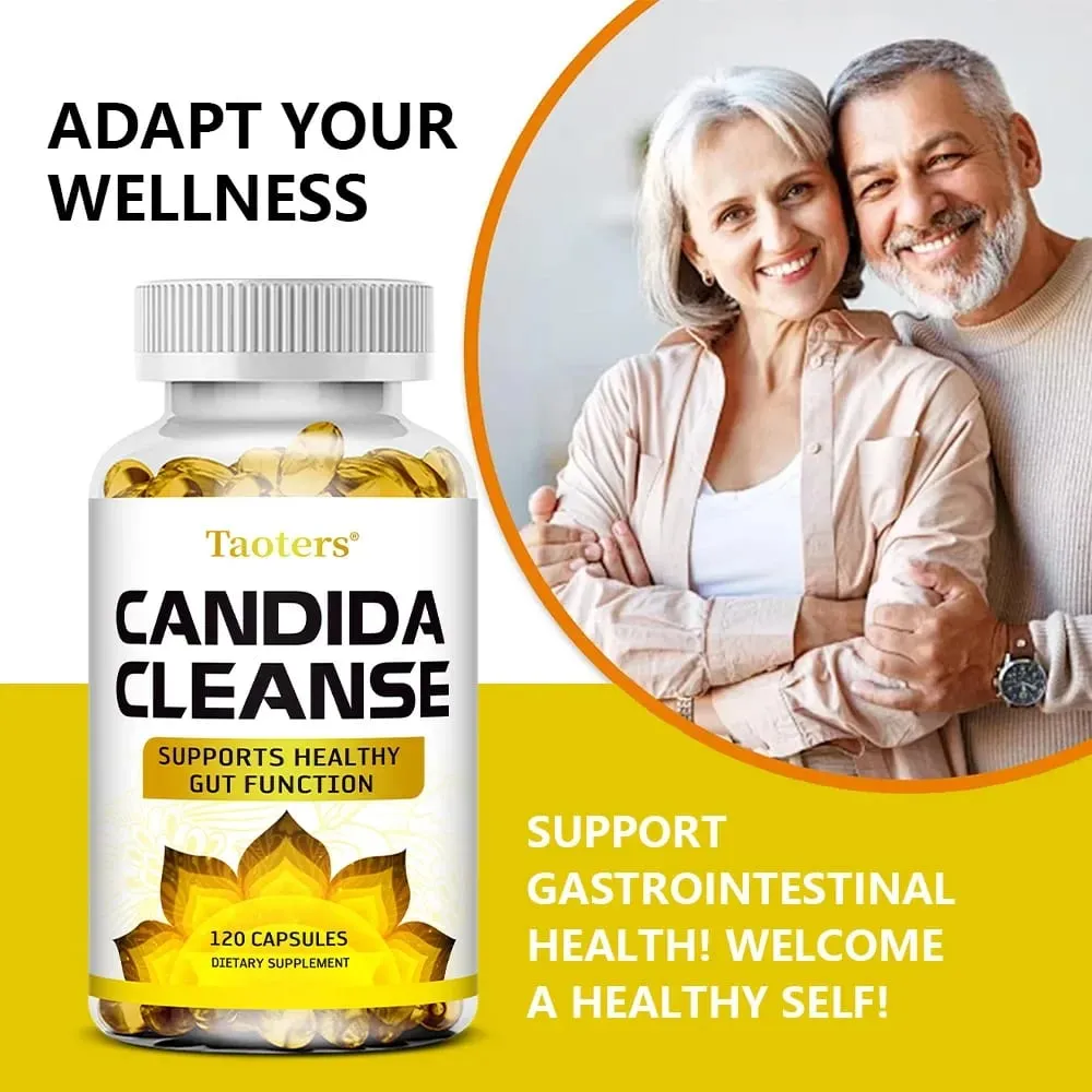 Candida Cleanse – Leber reinigend, entgiftend, unterstützt die Darmgesundheit, reinigt den Dickdarm und steigert die Energie, 120 Kapseln