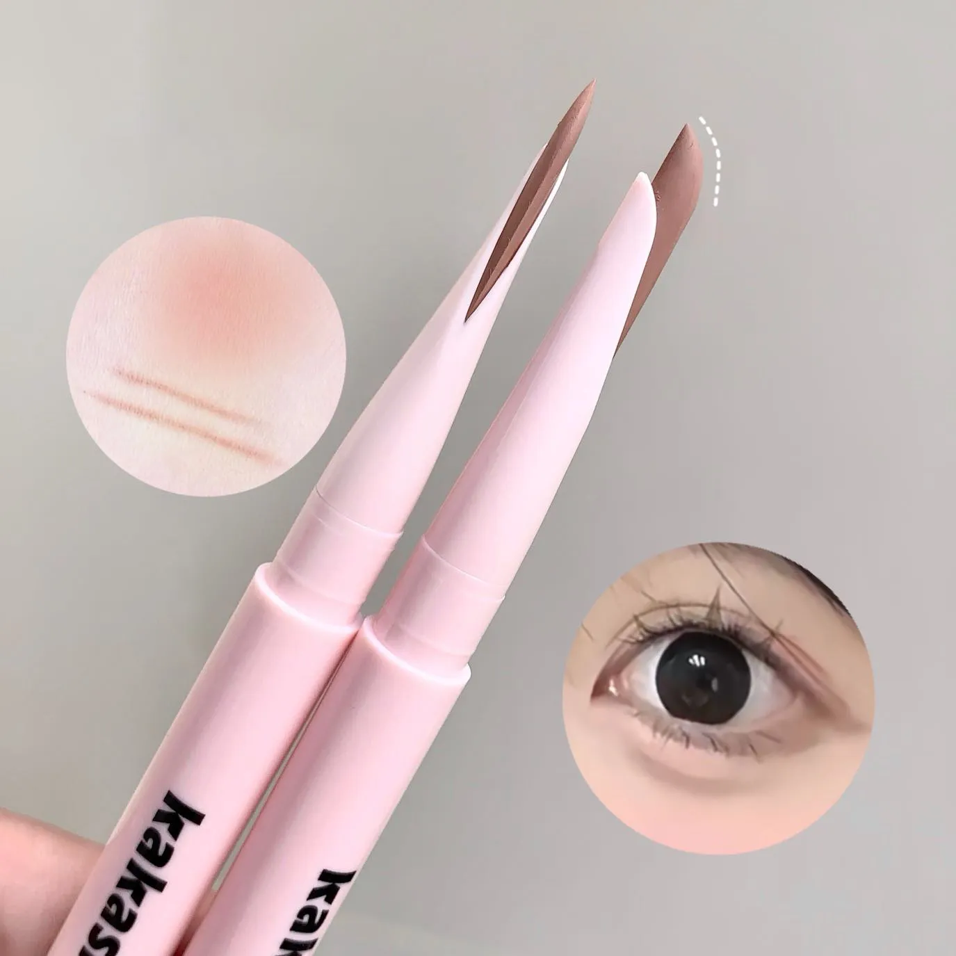 Half Moon Shaped Double Headed Sleeping Silkworm Silk Eyeliner Pen Diamond Glitter Matte Aegyosal Pen Brightening Cream Eye S