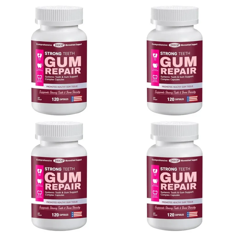 Strong Teeth Capsules Support Tooth Enamel and Gum Tissue Health with Vitamin C Vitamin D3 K2 Calcium and Zinc 120 Capsules