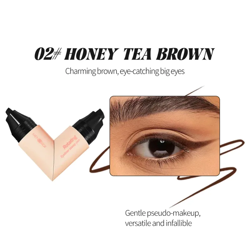 2 in 1 Rotating Eyeliner Stamp Smooth Waterproof Long Lasting Smudge Resistant Eyeliner — image 8