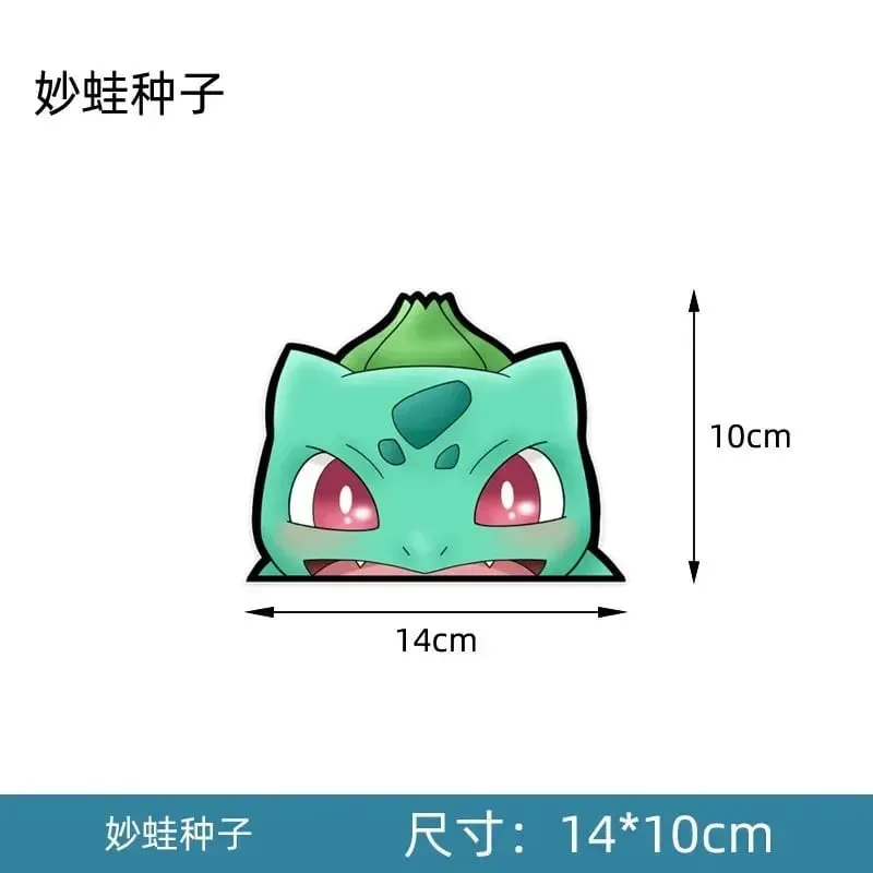 20 Arten Pokemon-Autoaufkleber, Anime-Figur, Pikachu, Gengar, Eevee, Charmander, niedliche Cartoon-Puppe, kreative Aufkleber, Geburtstagsgeschenke