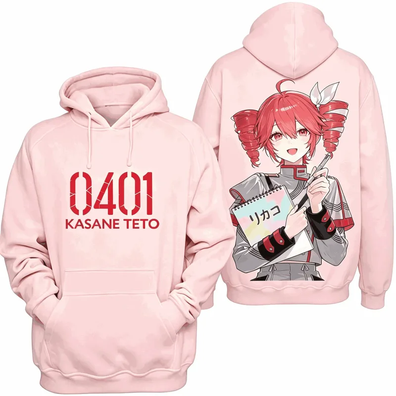 Kasane Teto Printed Oversized Unisex Vintage Loose hoodies for Men Women Fleece warm Casual Retro Fashion high quality Couples — image 25
