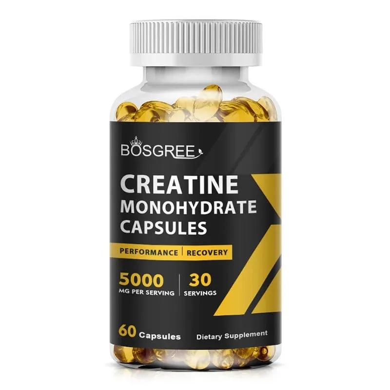 Creatine Monohydrate Capsules | Creatine Pills Supports Workout Recovery Lean Muscle Gain Performance，Creatine Supplements