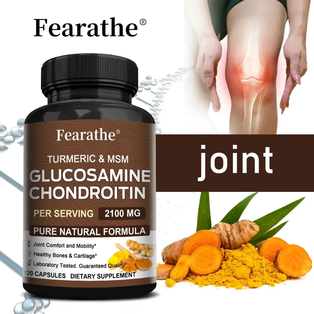 Glucosamine Chondroitin MSM – Joint Support Supplement for Women and Men with Glucosamine Sulfate for Cartilage and Flexibility — image 1