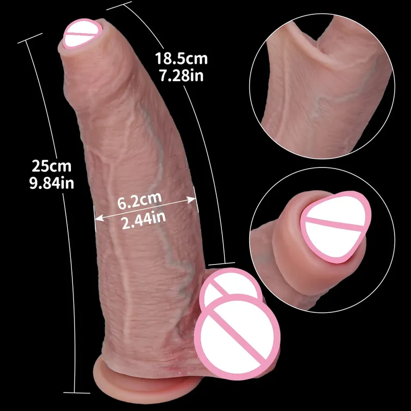 Pas cher doux bite réaliste Strapon gros gode peau sentir petit pénis Double Silicone ventouse bite Gay Anal jouets sexuels hommes femmes