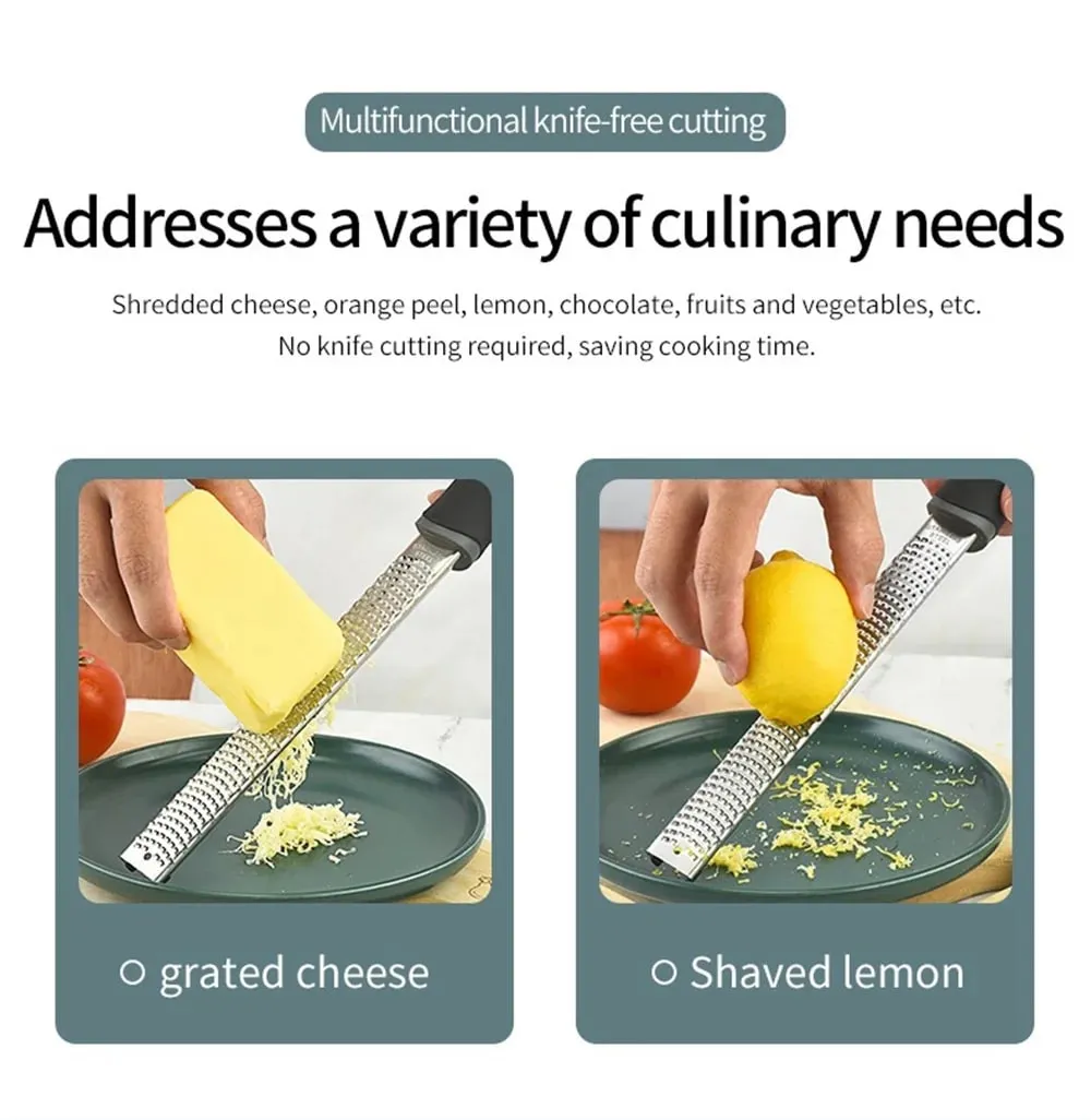 Multifunctional Rectangular Stainless Steel Cheese Grater Tool Chocolate Lemon Grater Cheese Slicer Fruit Peeler Kitchen Gadget