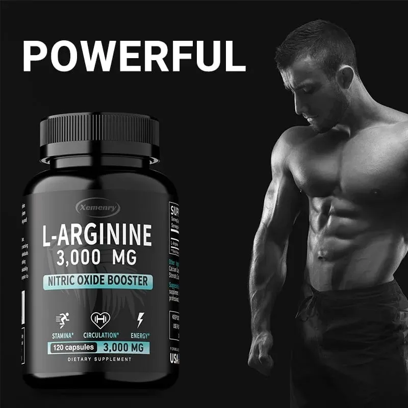L-Arginina 3000 mg - Wspomaga wzrost mięśni Funkcja naczyń Zwiększa energię Poprawia wytrzymałość i wspomaga krążenie krwi — image 7