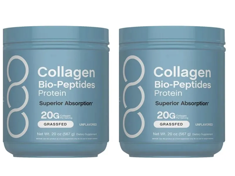 Collagen Bio-Peptides Protein Powder with Grassfed Bovine for Skin Hair Nail Joint Bone & Muscle Support Adults 567 Grams