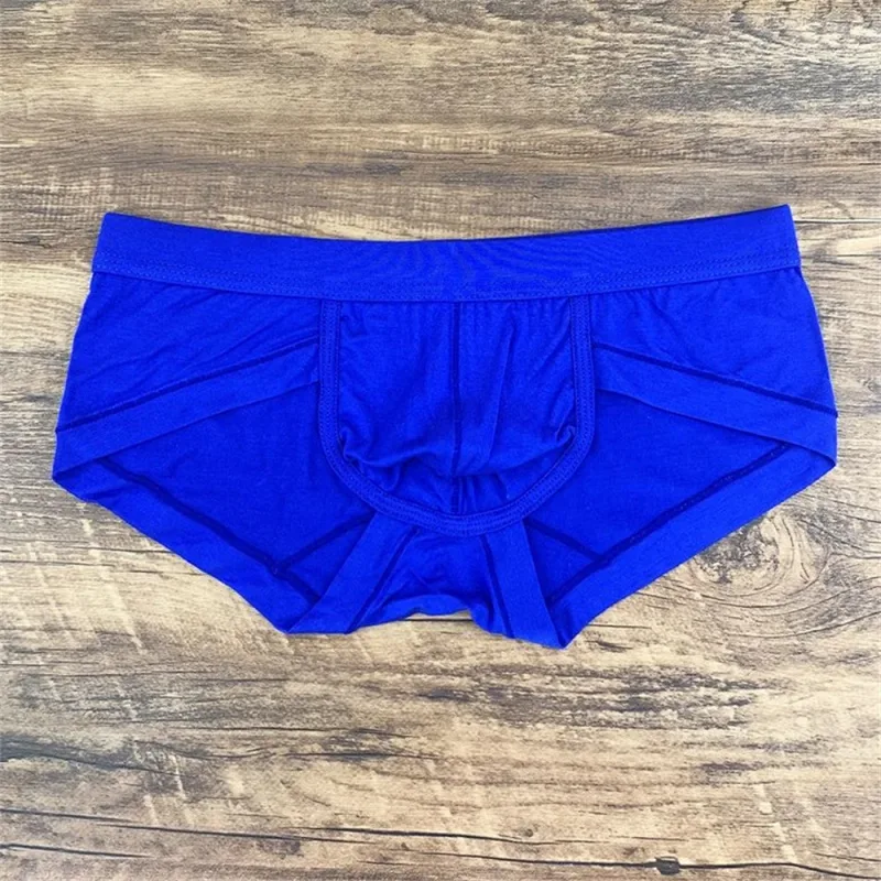 Men's Sexy Modal Pink Underwear Simple and Comfortable U Convex Pouch Briefs Low Waist Slim Fit Plus Size Male Underpants L-XXXL