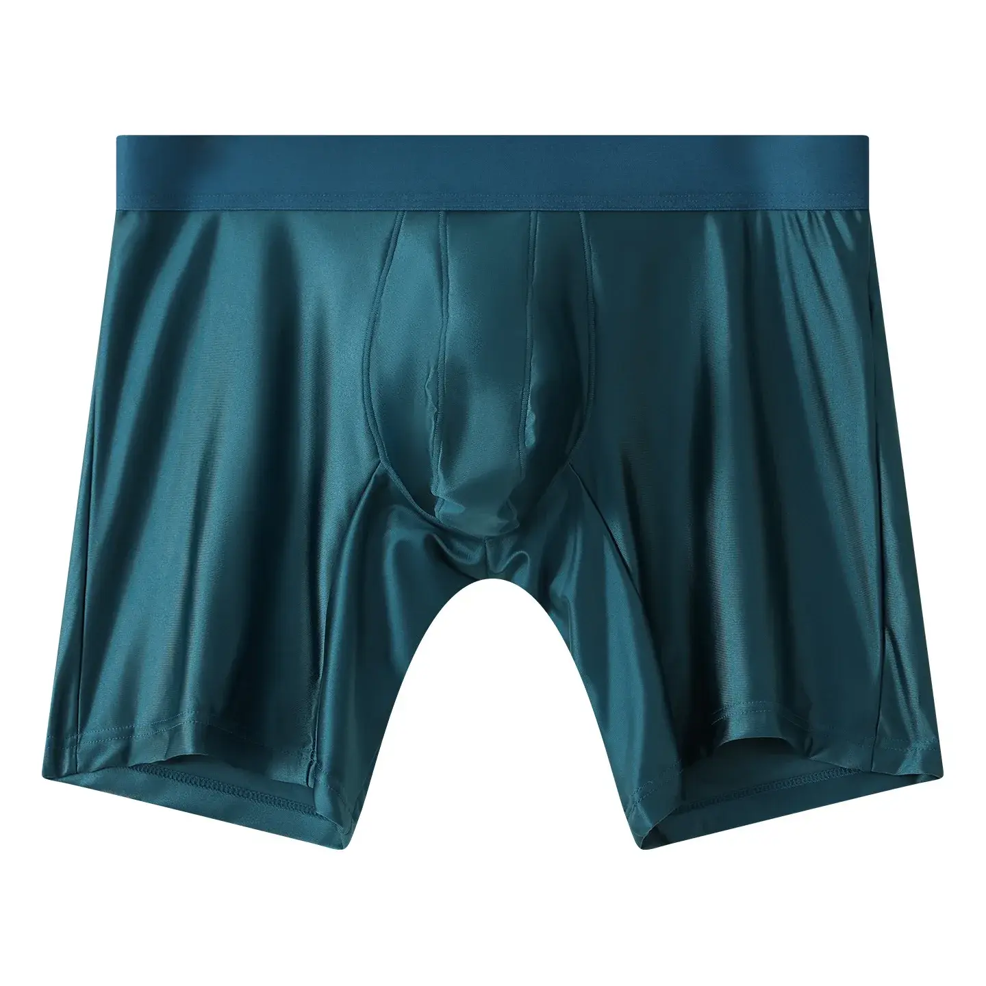 Mens Underwear Boxers Solid U Convex Pouch Panties Man Extended Leg Boxer Shorts Homme Middle Waist Sports Underpants Male M-XXL