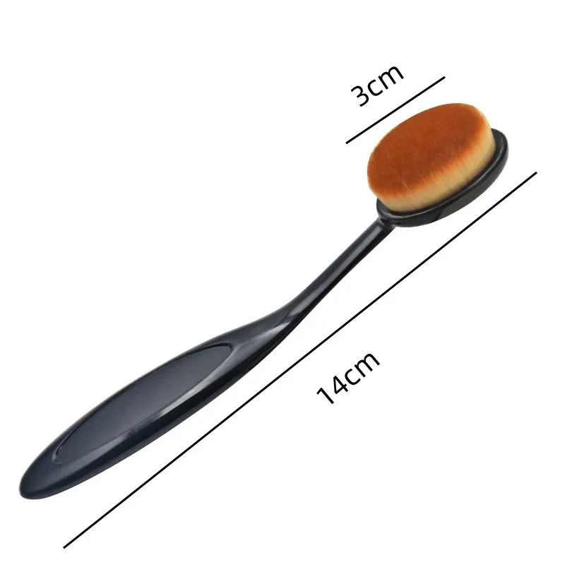 1/3PCS Pennello per fondotinta grande Spazzolino a forma di trucco Strumenti per il trucco Ottieni velocemente anche l'applicazione di creme e polveri Cosmnetic — image 5