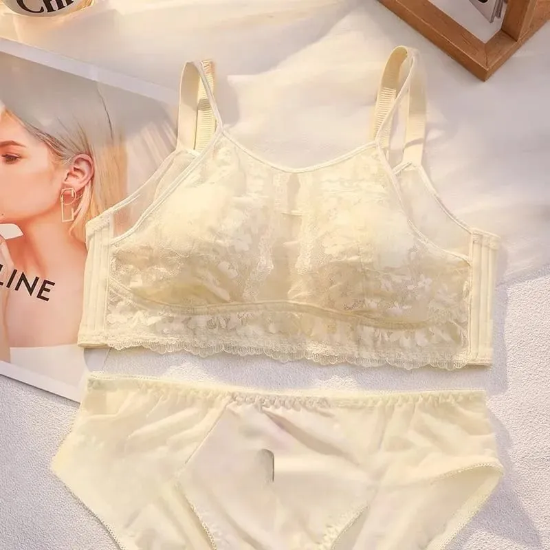 French Style Lace Strapless Bra For Women Large Bust Minimizer Slimmer Sexy Beautiful Back Comfort Lingerie Size 34-44 M-XXXXL