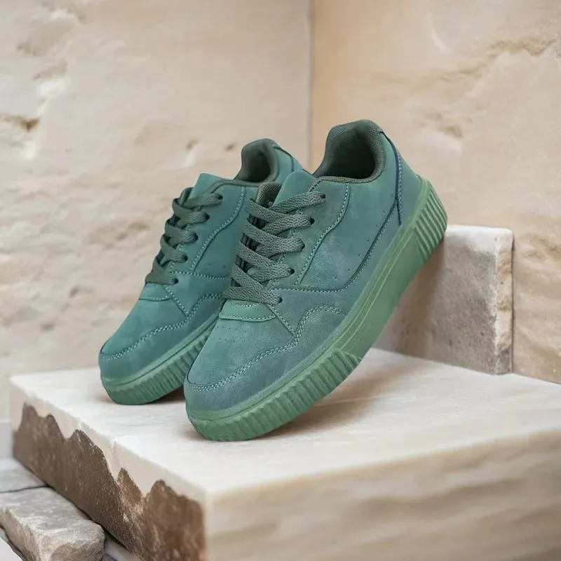 Unisex Sneakers All Season Casual Shoes Men Platform Chunky Footwear Women Solid Color Lace Up Couples Minimalist Board Shoes