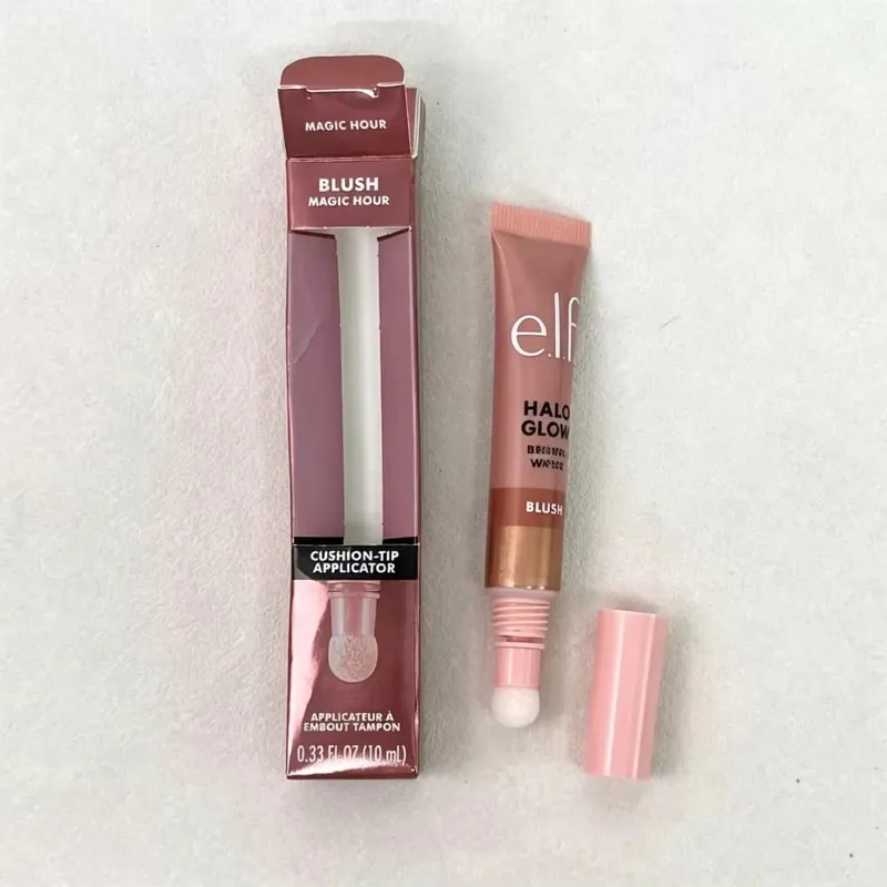 ELF Lesk na rty Natural Shine & Blush Liquid Voděodolný a odolný proti potu Snadno se rozmazává Lehký a dlouhotrvající make-up
