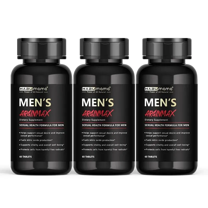 L-Arginine Male Enhancing อาหารเสริมเพื่อประสิทธิภาพความอดทนและความแข็งแรงของกล้ามเนื้อและความอดทน Non-GMO 60 เม็ด