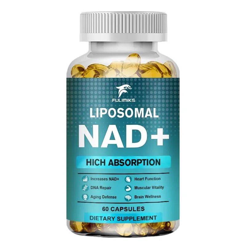 Supplément NAD Capsules Supplément liposomal NAD+ - Défense contre le vieillissement Énergie cellulaire Fonction cardiaque et cérébrale