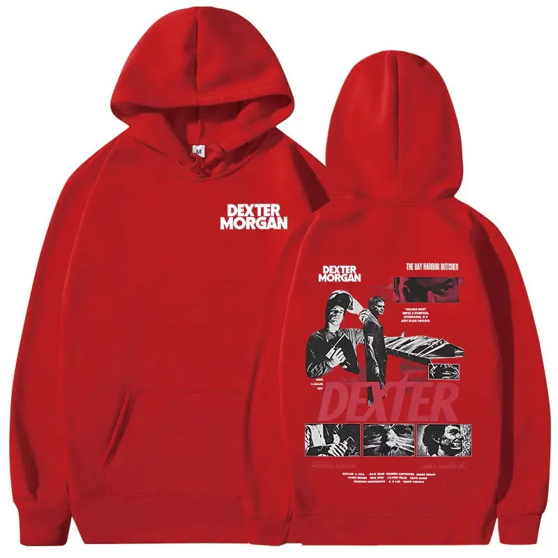 TV Play Dexter Morgan Graphic Hoodies Men's Women Clothing Casual Vintage Hooded Sweatshirts Fashion Gothic Oversized Pullovers