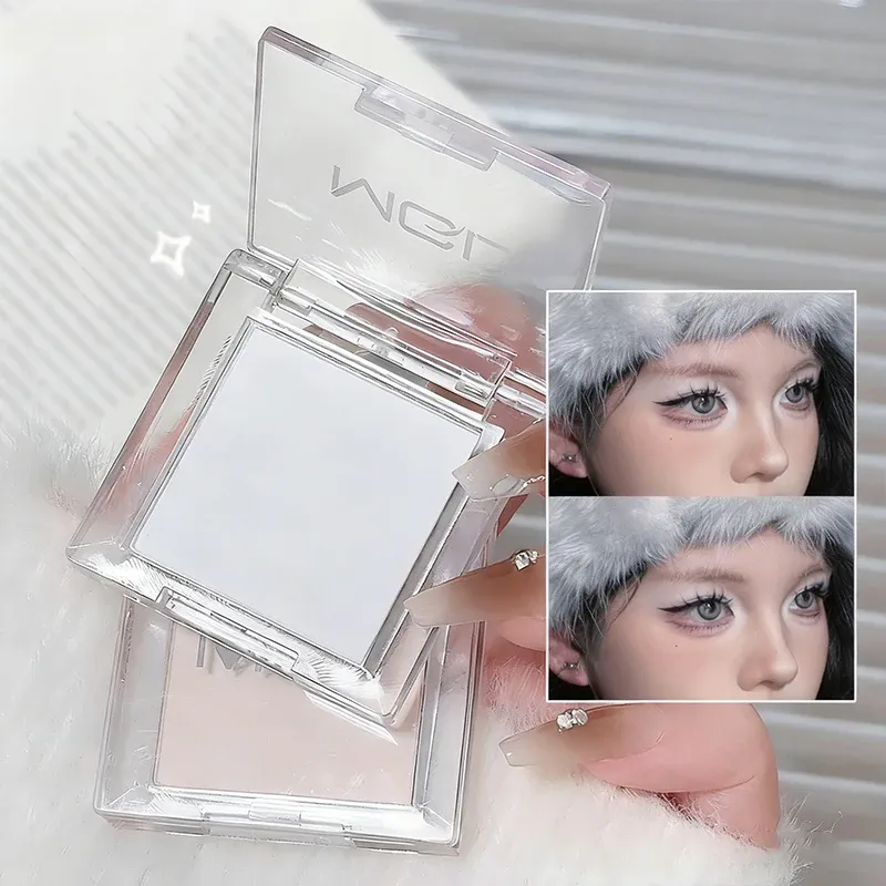 Matte White Monochrome Eyeshadow Palette Natural 3D Brightening Eyeshadow Highlighter Powder Long-Lasting Eye Makeup Palette — image 4