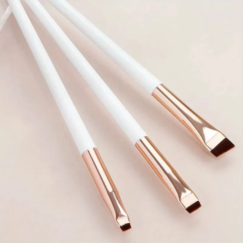 3Pcs/set Blade Eyeliner Brushes Eyebrow Brush Portable Flat Fine Eye Liner Brow Contour Makeup Brush Make Up Tool Wholesale