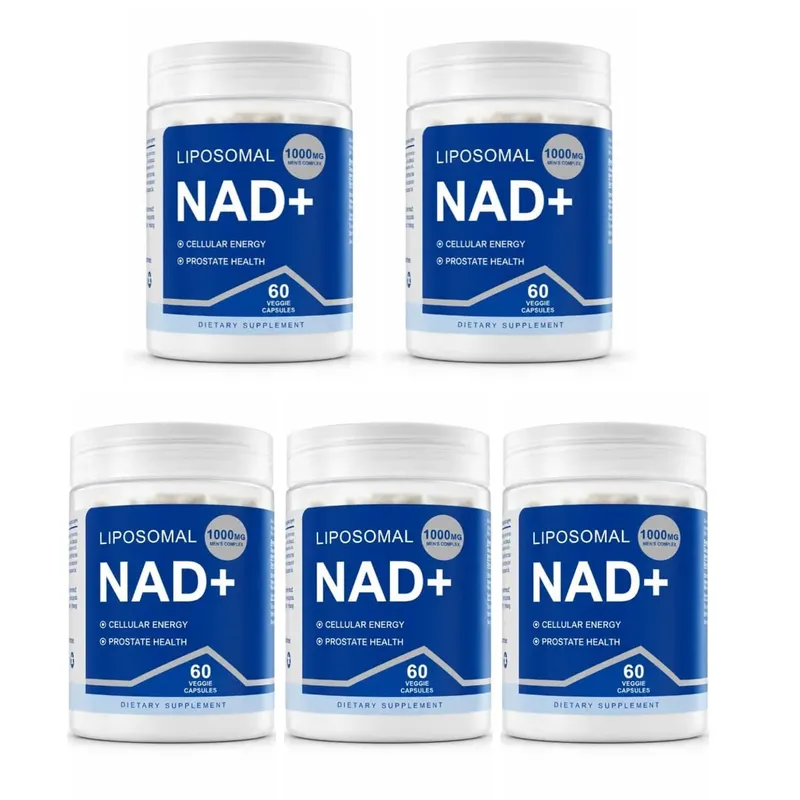NAD+ Men's Complex Capsules Cellular Energy Support Resveratrol Maca Prostate Health and Urinary Comfort Support 60 Capsules