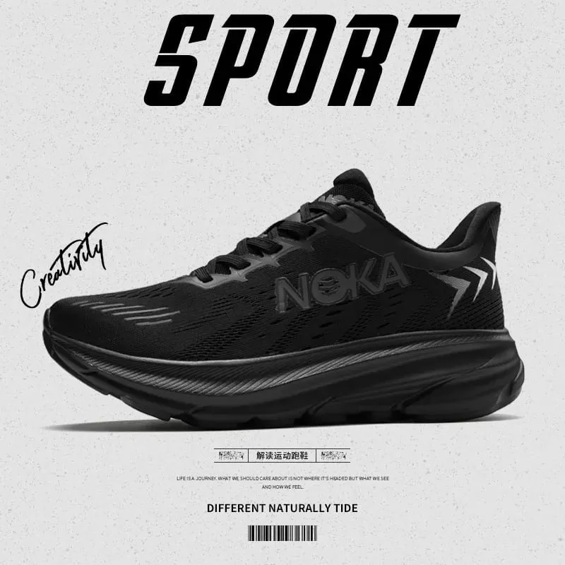New men's casual sports shoes with shock absorption breathable running shoes anti slip and wear-resistant outdoor hiking shoes