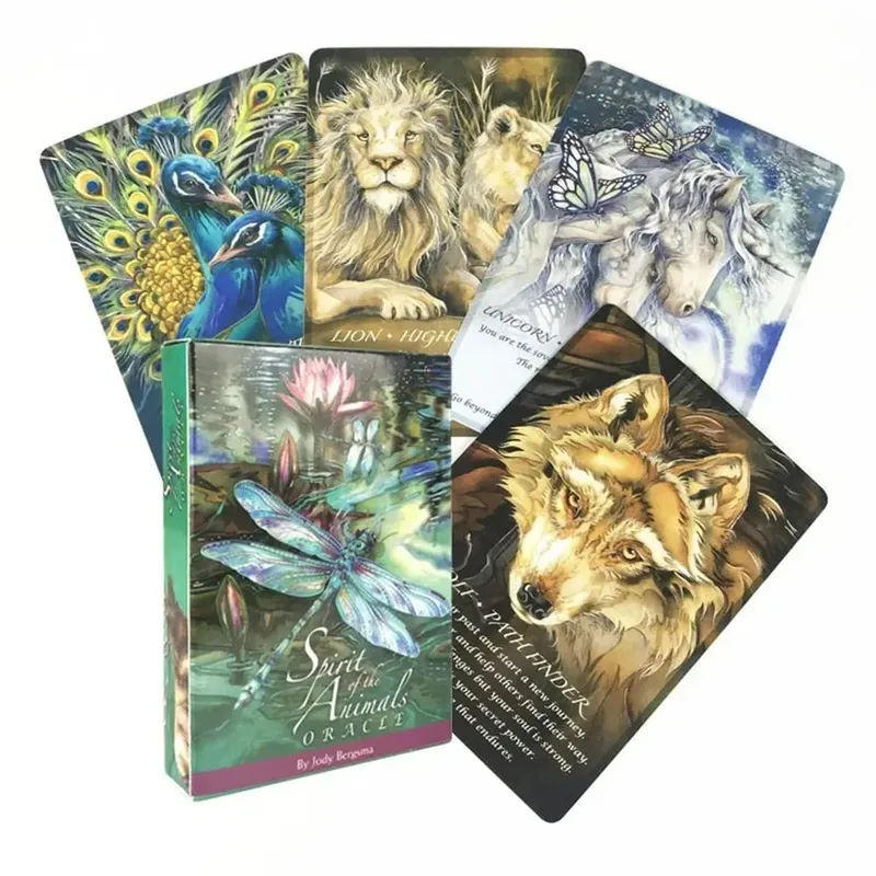 Esprit des animaux cartes Oracle A 52 cartes de tarot jeu de cartes édition Divination Borad famille femmes fête jouant à des jeux de table