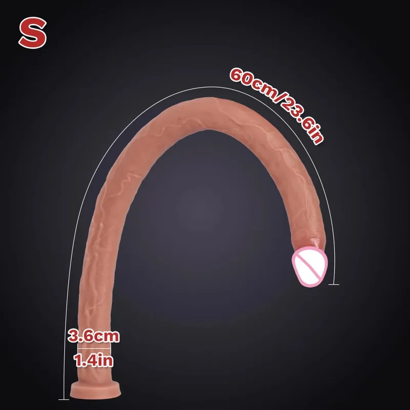 Extra Long Realistic Dildos G Spot Stimulation Deep Touch Penis Vagina Anal Dildo Dick Adult Sex Toys for Women Men Butt Plug