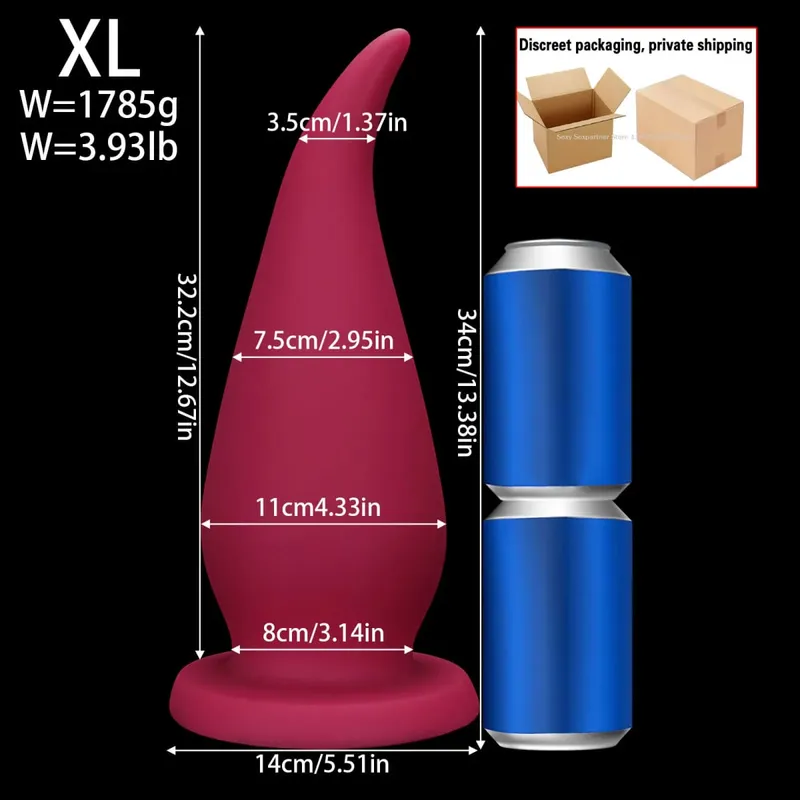 66cm Super Long Huge Anal Plug Big Thick Butt Plugs Training Anal Dilator Toy Prostate Massager Adult Anal Sex Toy For Women Men