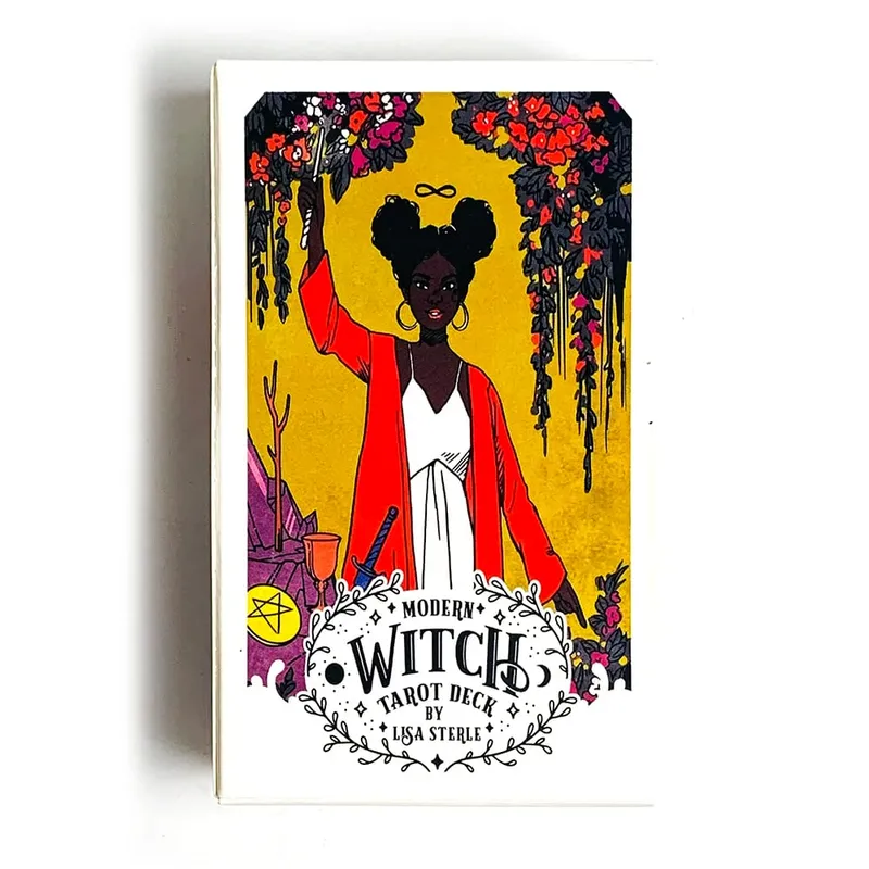 Modern Witch Tarot Cards A 78 Deck Oracle English Divination Borad Playing Games，Perfect For Beginners Women Girls Personal Use