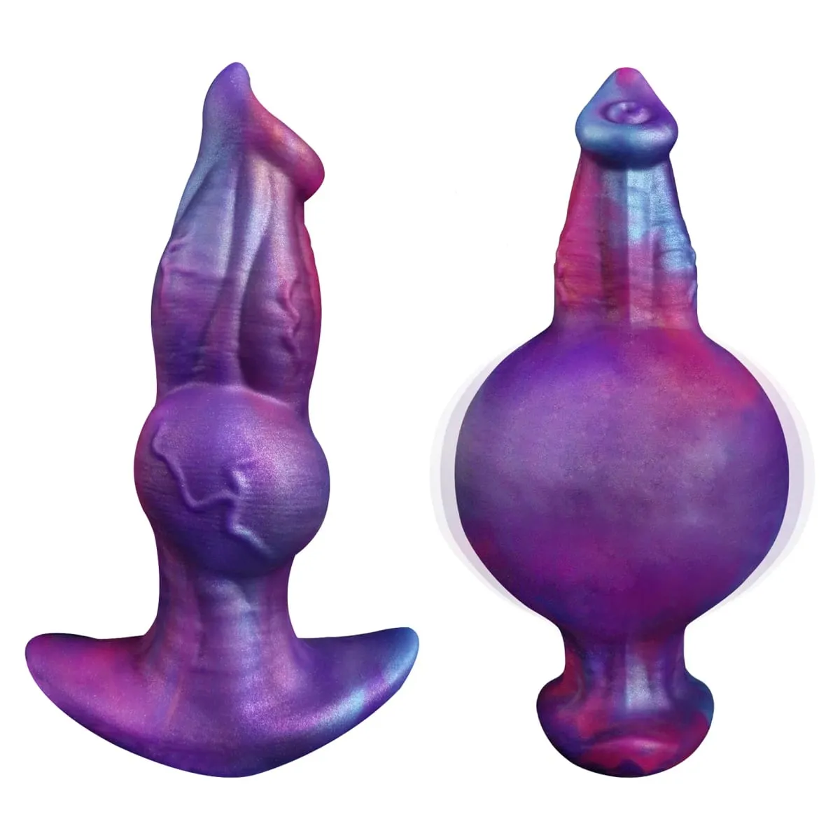 New Magnetic Inflatable Dildo Retractable Anal Plug Dog Penis Prostate Expansion G-Spot Stimulator Anus Dilator Adult Sex Toys