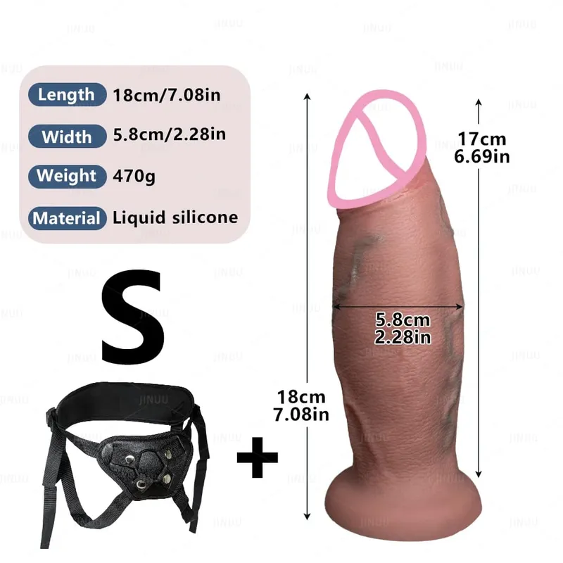 Huge Realistic Dildo Fantasy Long Penis Big Dick Suction Cup Dildos For Women Giant Anal Dildo Sex Toys For Women Men Gay — image 10