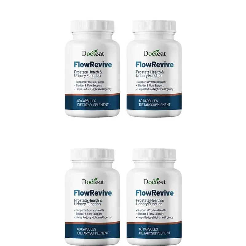Docteat FlowRevive Prostate Health Urinary Function Botanical Capsules with Saw Palmetto and Pygeum Bark Extract 60 Capsules — image 10