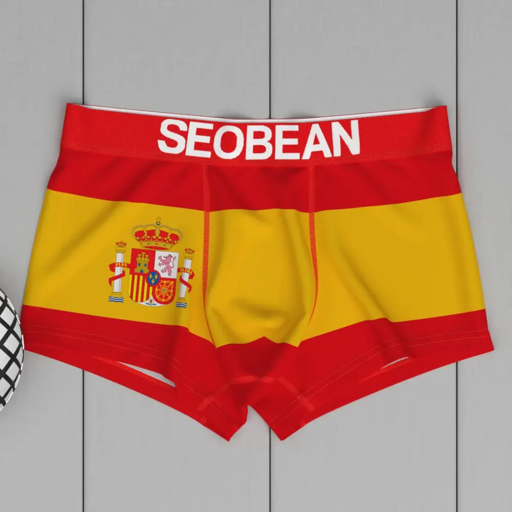 Men's Sexy National Flag Boxer Briefs Underwear New Coming Comfortable Waistband Breathable Fabric