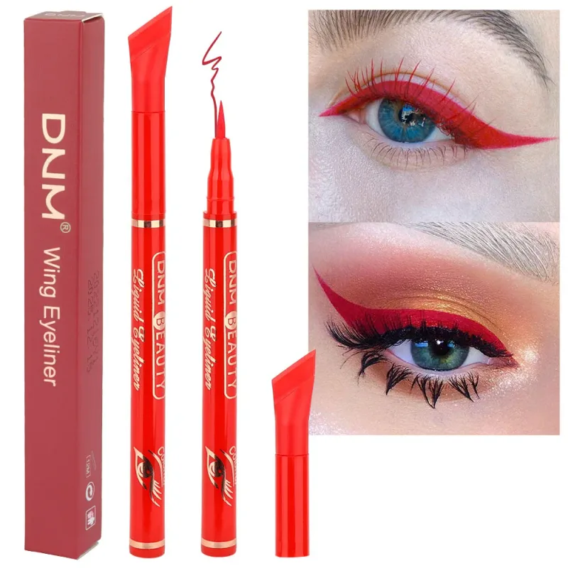 12 Colors Matte Liquid Eyeliner Pen Black Purple Makeup Waterproof Quickly Drying Smooth Ultra-thin Eye Liner Wing Tips Cosmetic