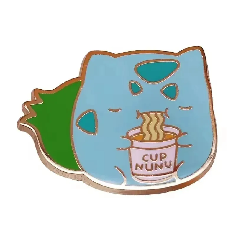 Pokemon Bulbasaur Enamel Pin for Backpacks Lapel Pins Brooch for Clothes Metal Badges Accessories Jewelry Friends Gifts