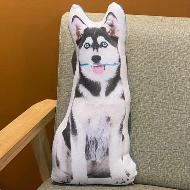 3D printed simulation dog pillow funny pet shaped pillow living room bedroom soft decoration personalized holiday gift