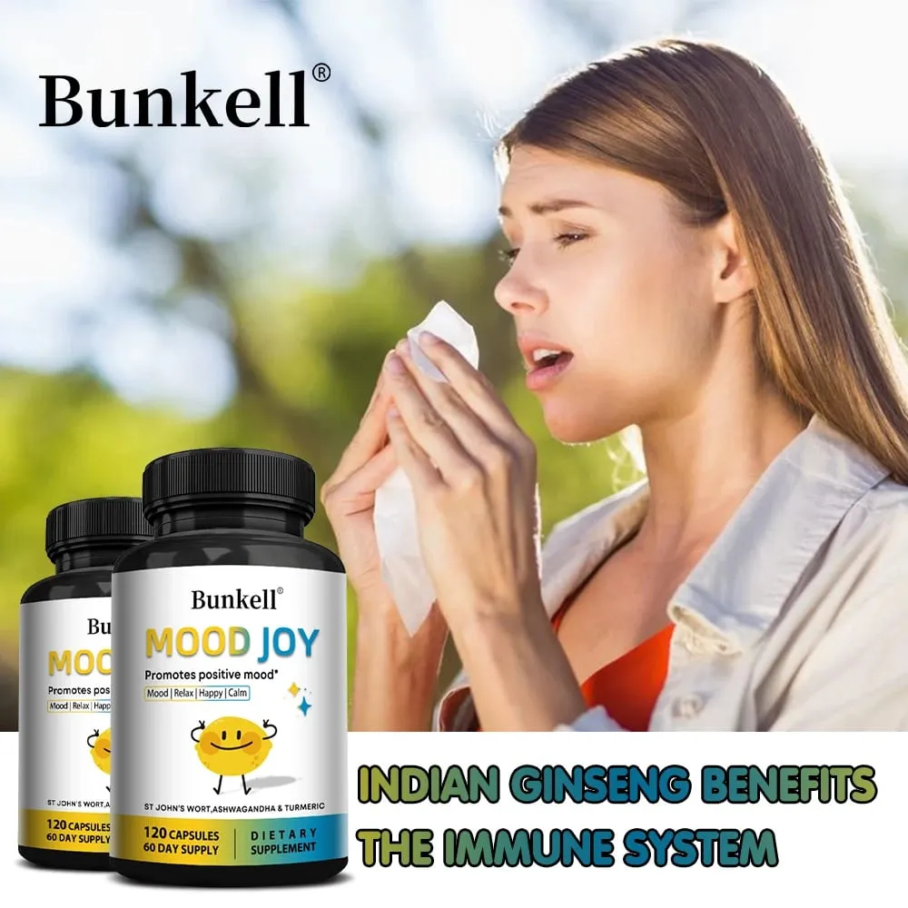 St. John's Wort Complex with Ashwagandha & Turmeric - Mood Stress Relief Calm Relaxation Mental Health & Sleep Support